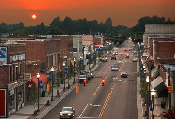Downtown Smithfield NC Johnston county on a beautiful day wish I were still there